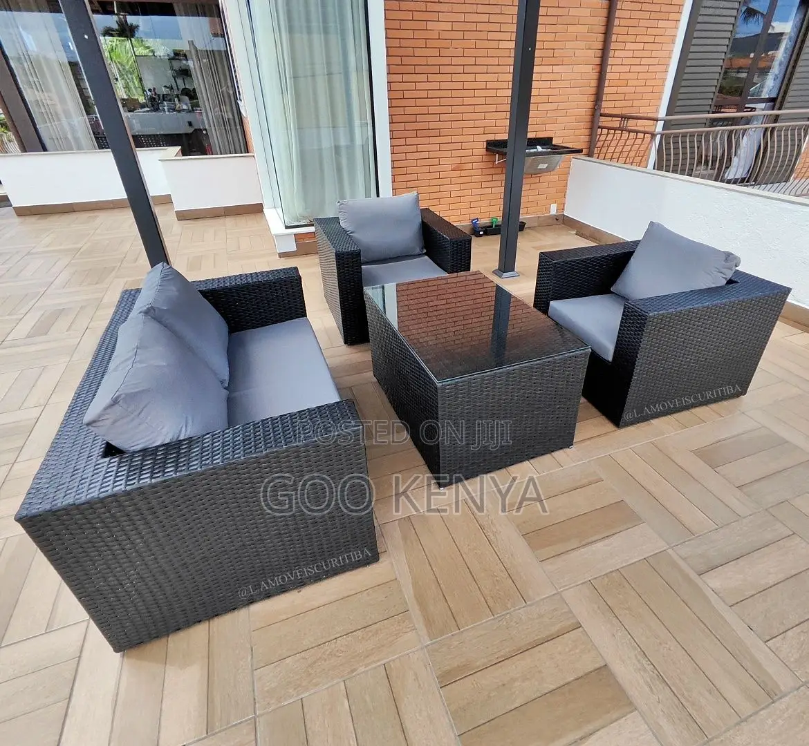 Outdoor Sofa; Luxury Outdoor Wicker Seating Set With 5 Seats
