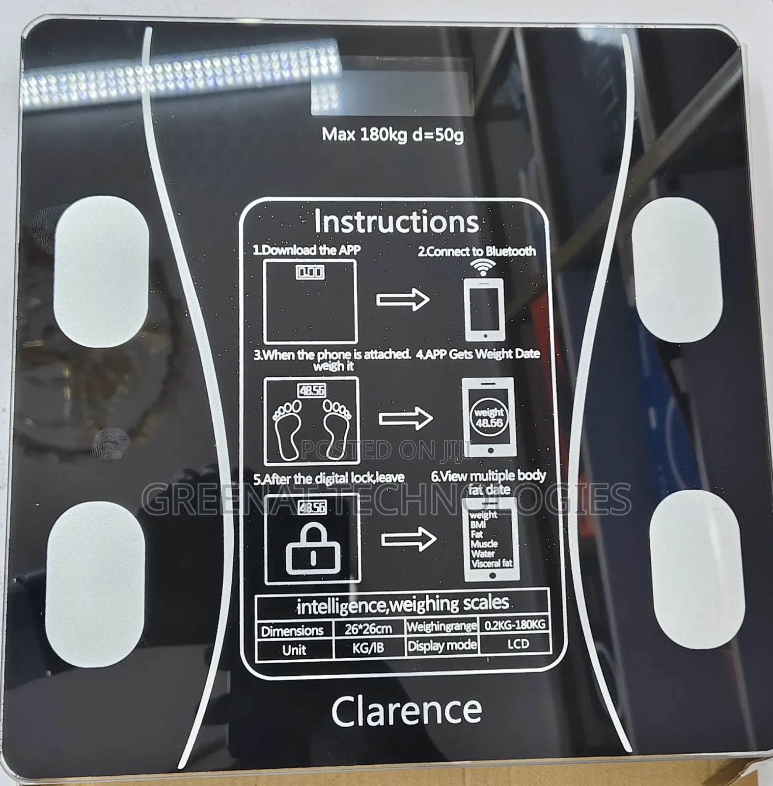 Clarence Smart Weighing Scale Bluetooth