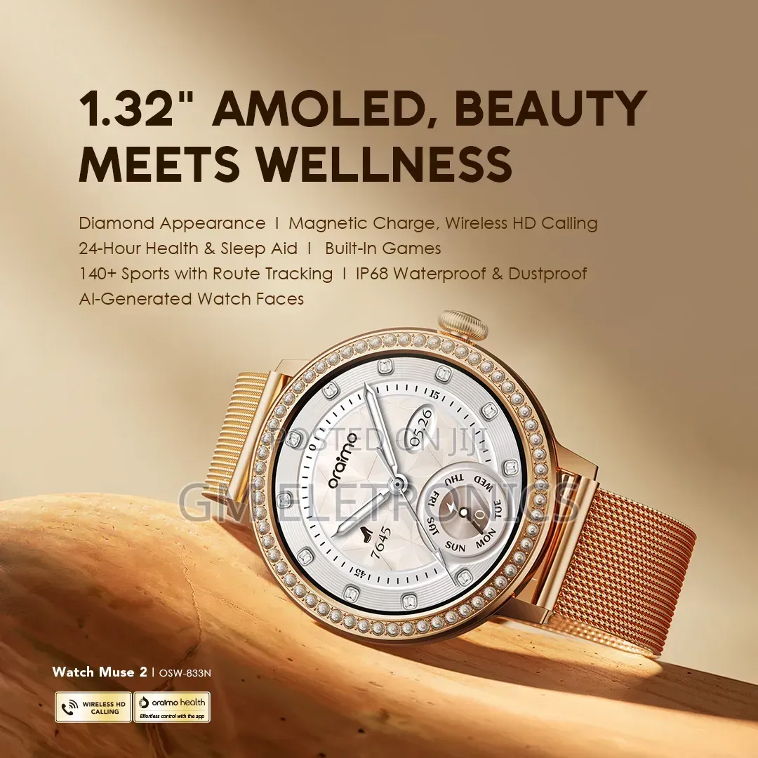 Oraimo Watch Muse 2 1.32" Amoled Diamond Appearance Smart Watch
