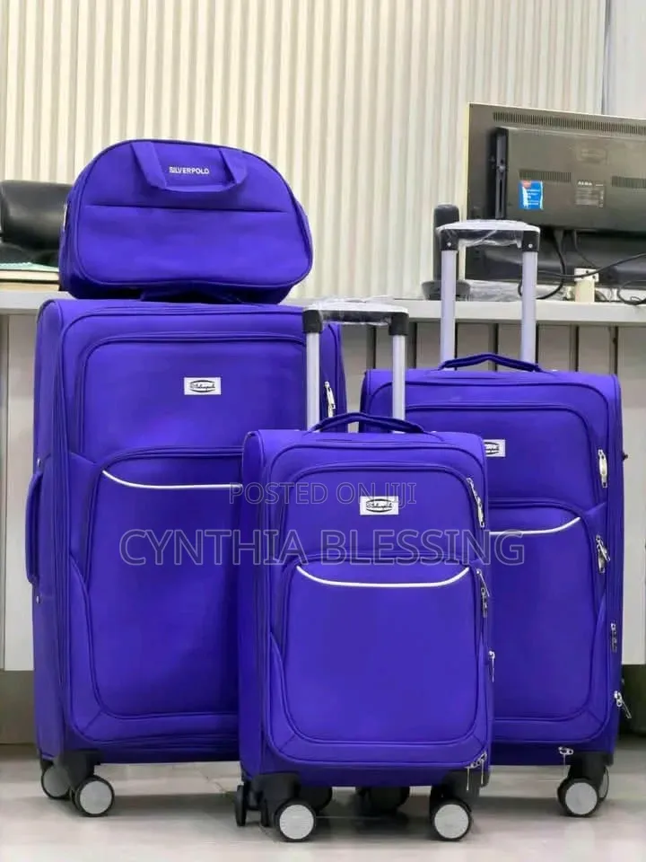 Heavy Duty Travel Suitcases-Blue