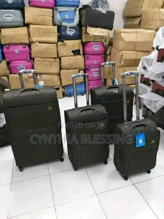 Heavy Duty Travel Suitcases-Brown