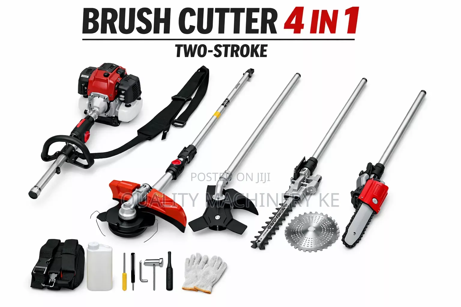 Easy to Use Brush Cutter 4 in 1 Two Stroke