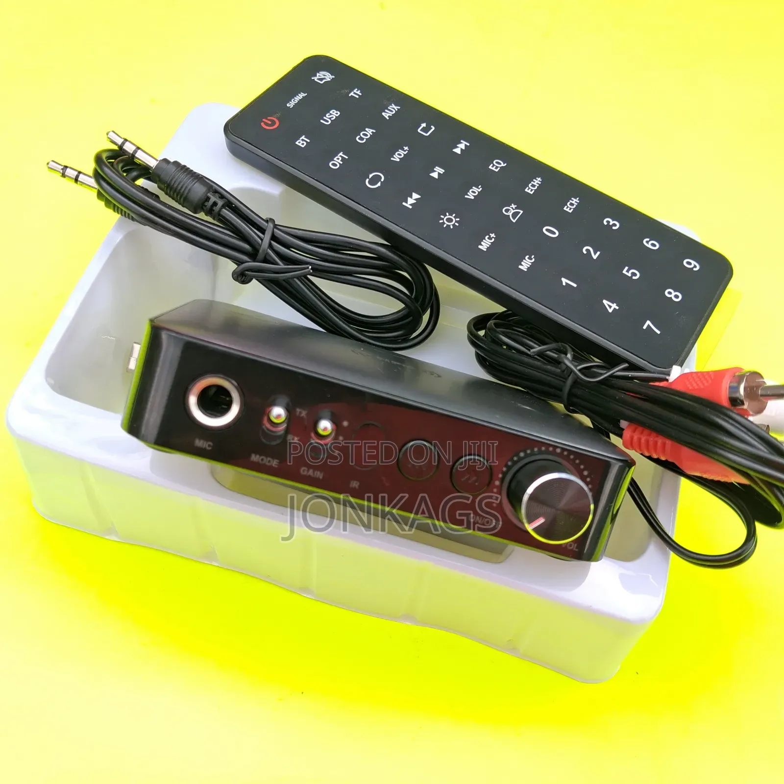 Dual Bluetooth Adapter With Rca Optical Toslink Aux Mic Input