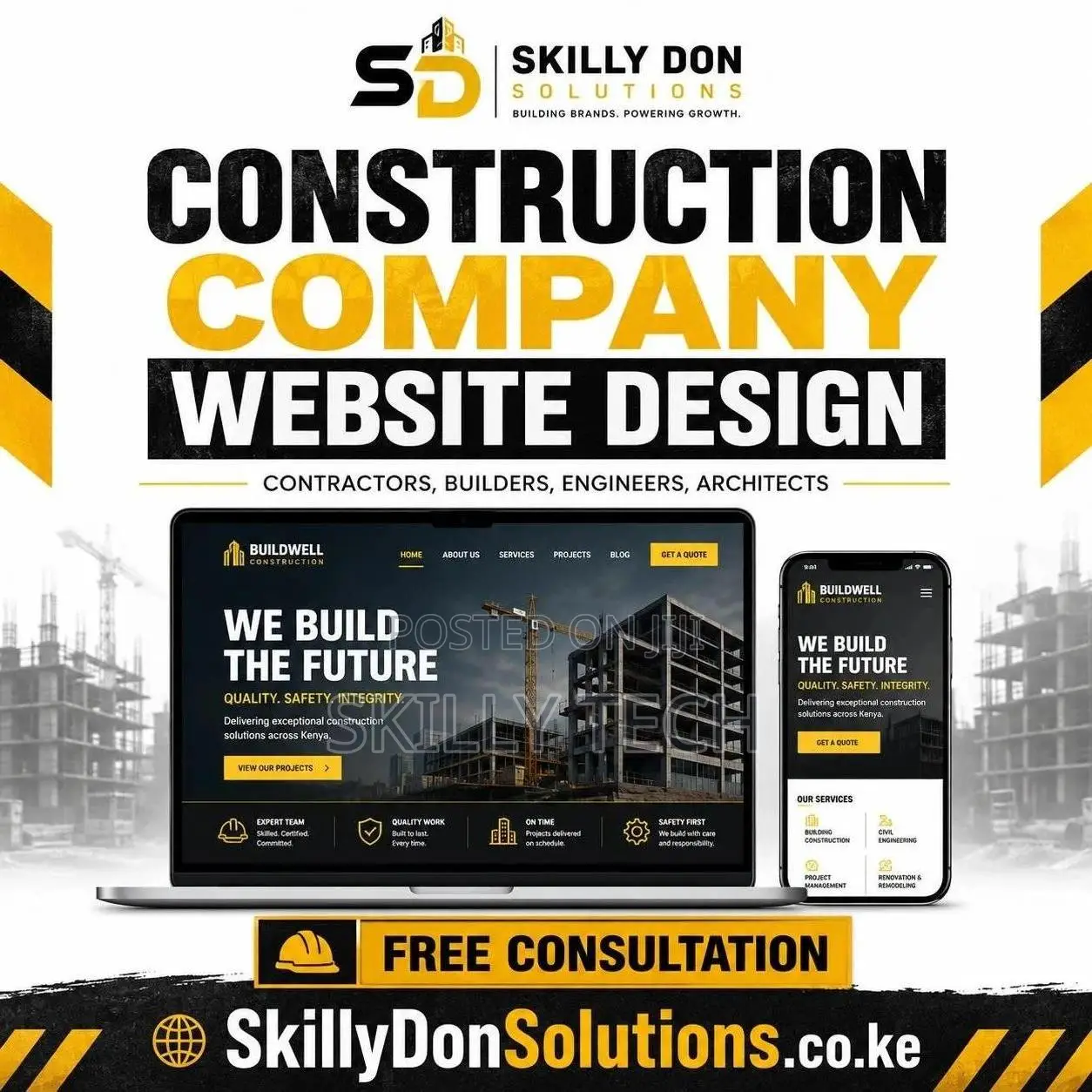 Website For Contractors, Builders, Engineers, Architects