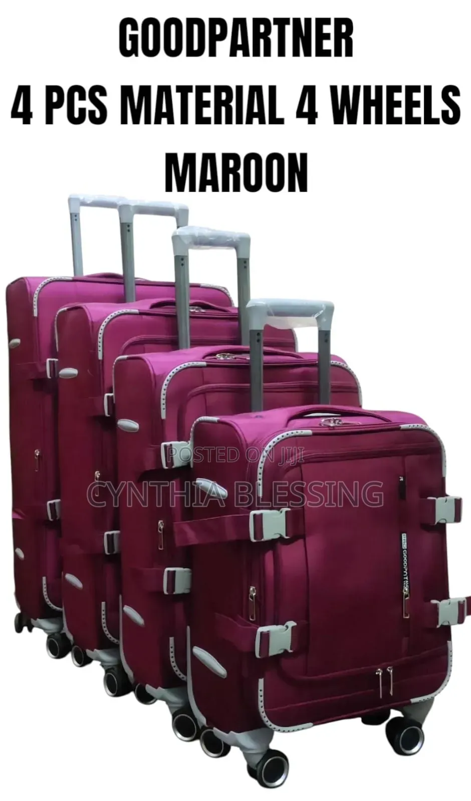 Four Wheel Suitcases-Fabric