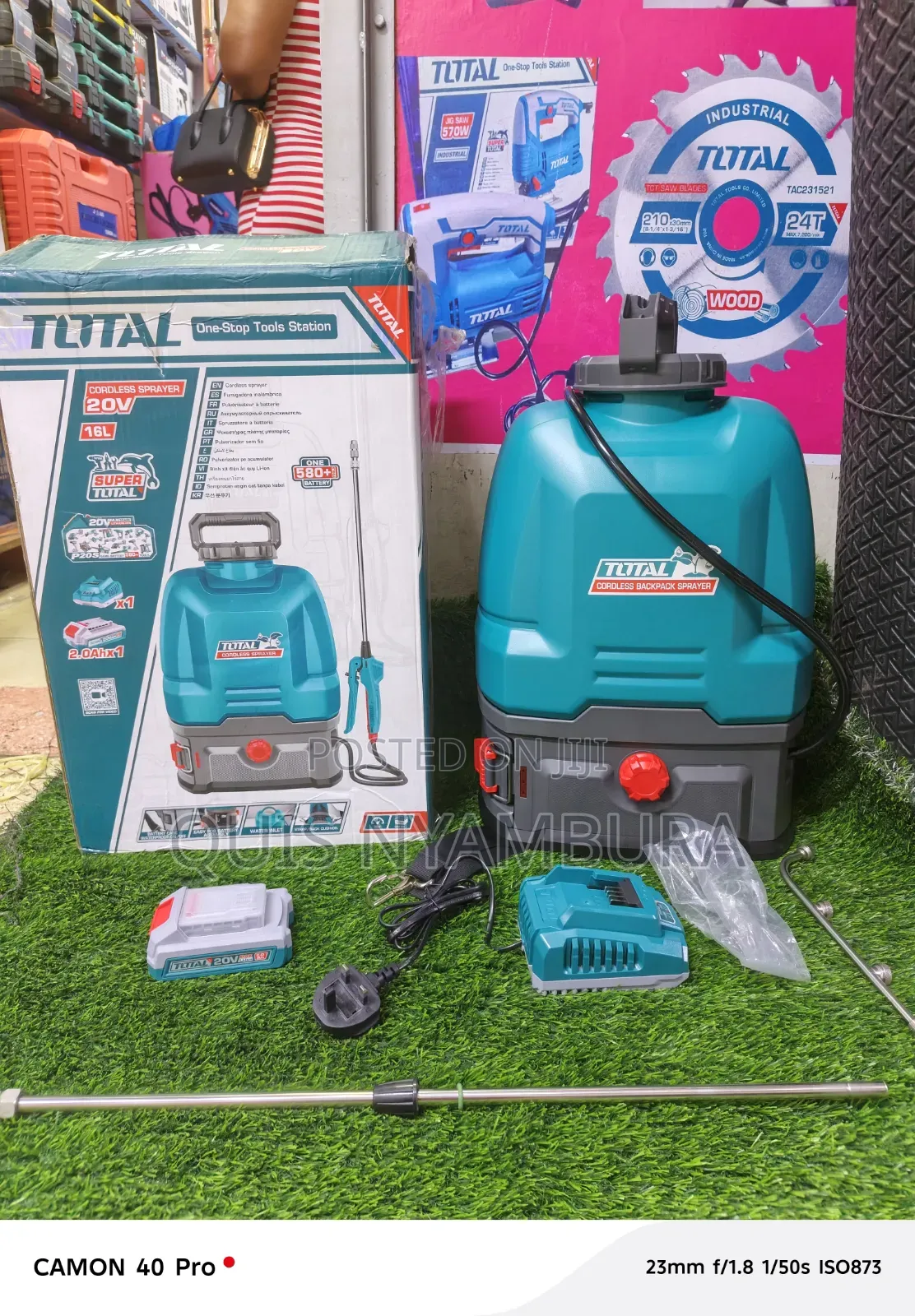 Total Cordless Knapsack Sprayer/ 16l Rechargeable Sprayer 20v