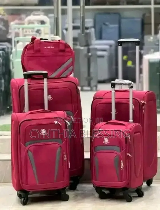 Quality Bags -Fabric Suitcases Black