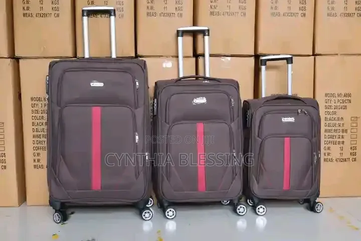 4 Wheel Suitcases-Navy Blue