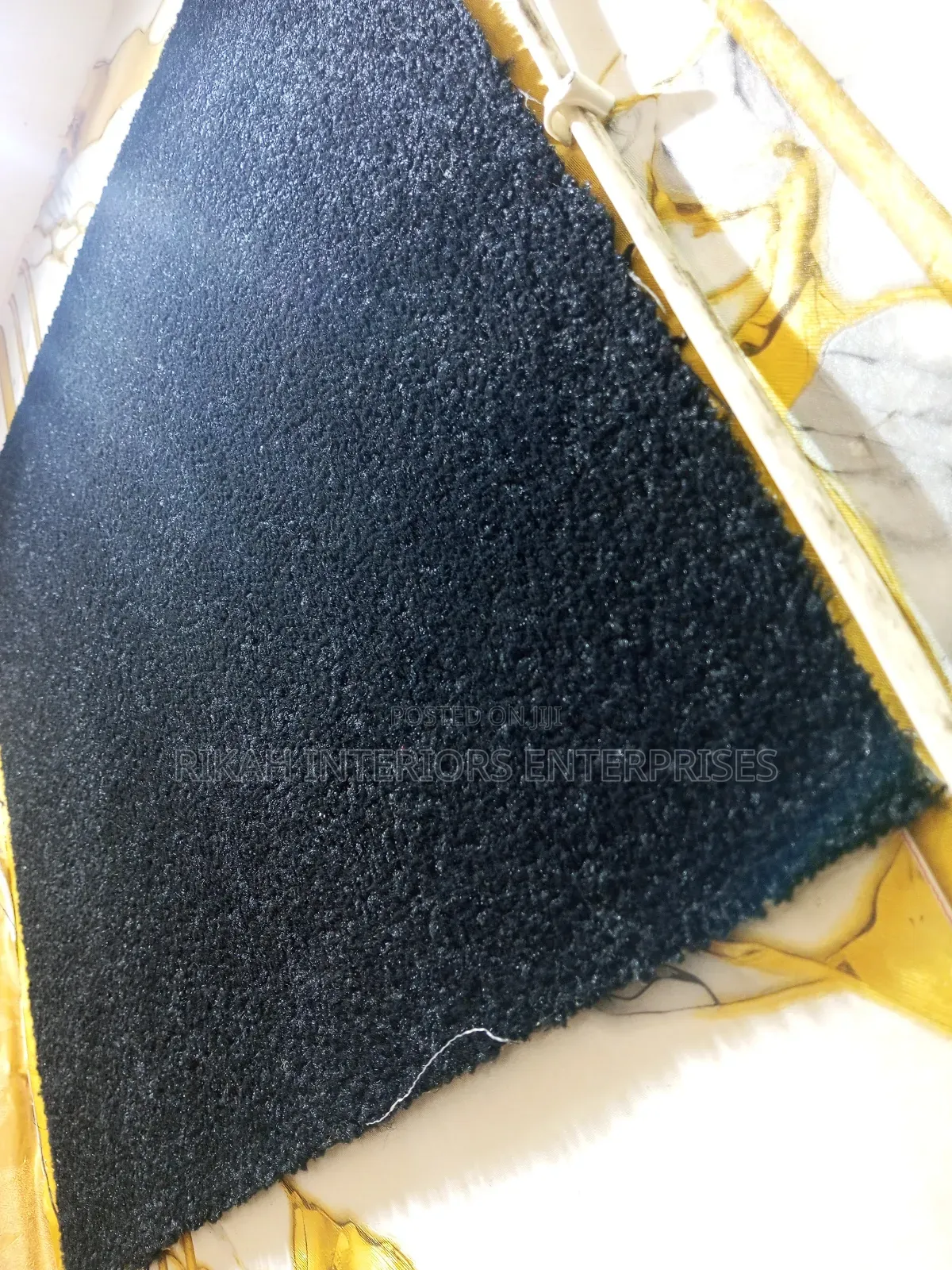 Black Wall to Wall Carpet Office Carpets Environmental Friendly