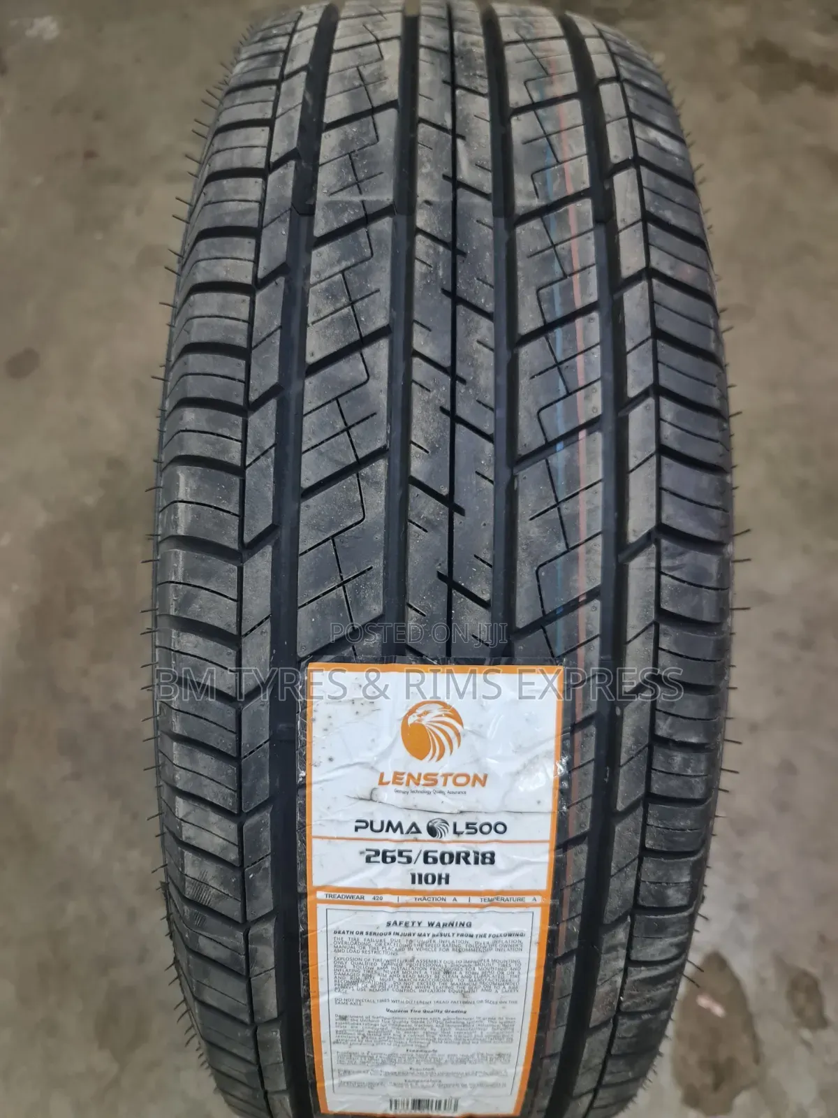 265 /60 R18 Lenston Tires (Highway)