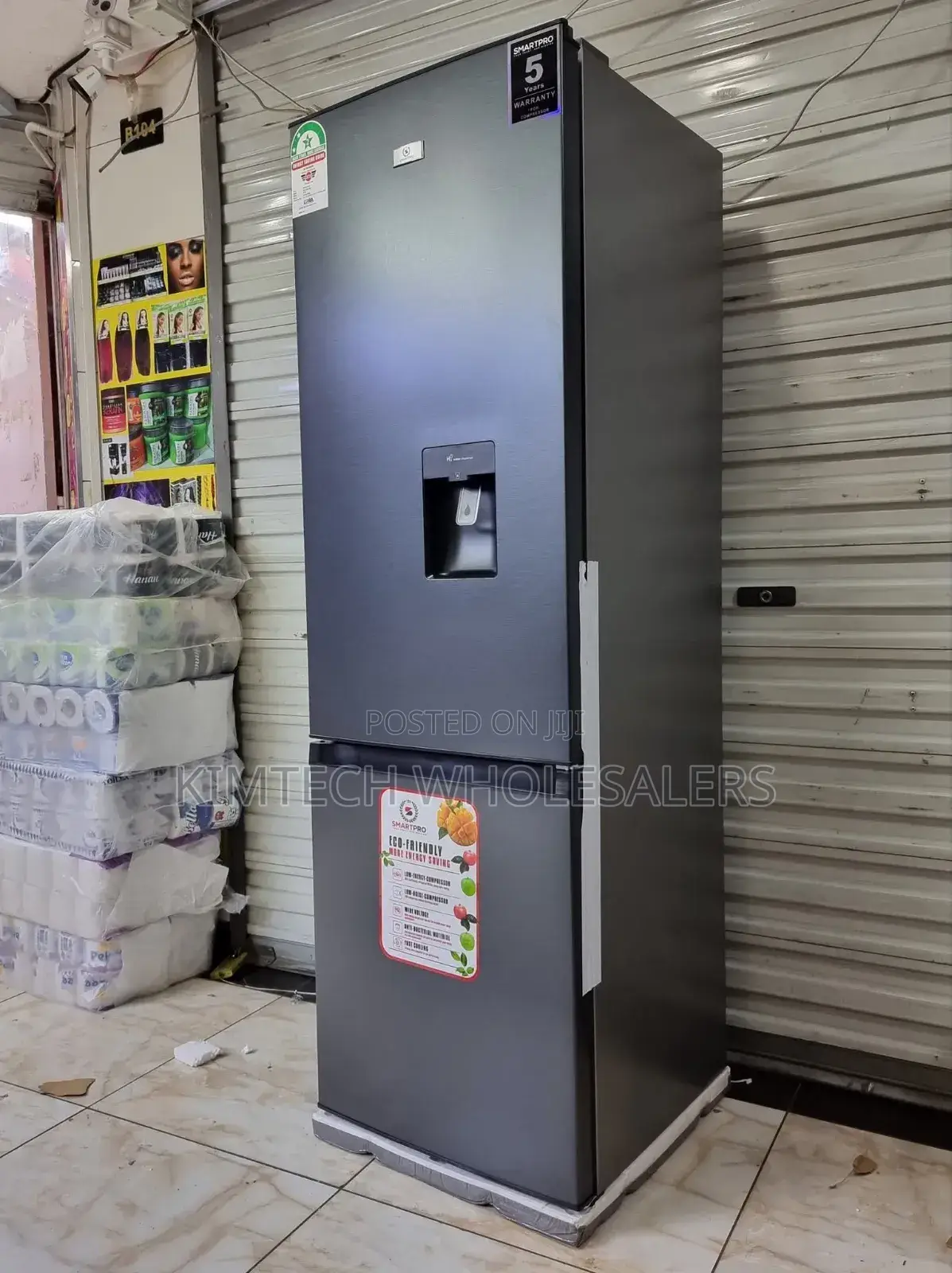 Smartpro 280l Bottom Freezer With Dispenser Double Door Fridge