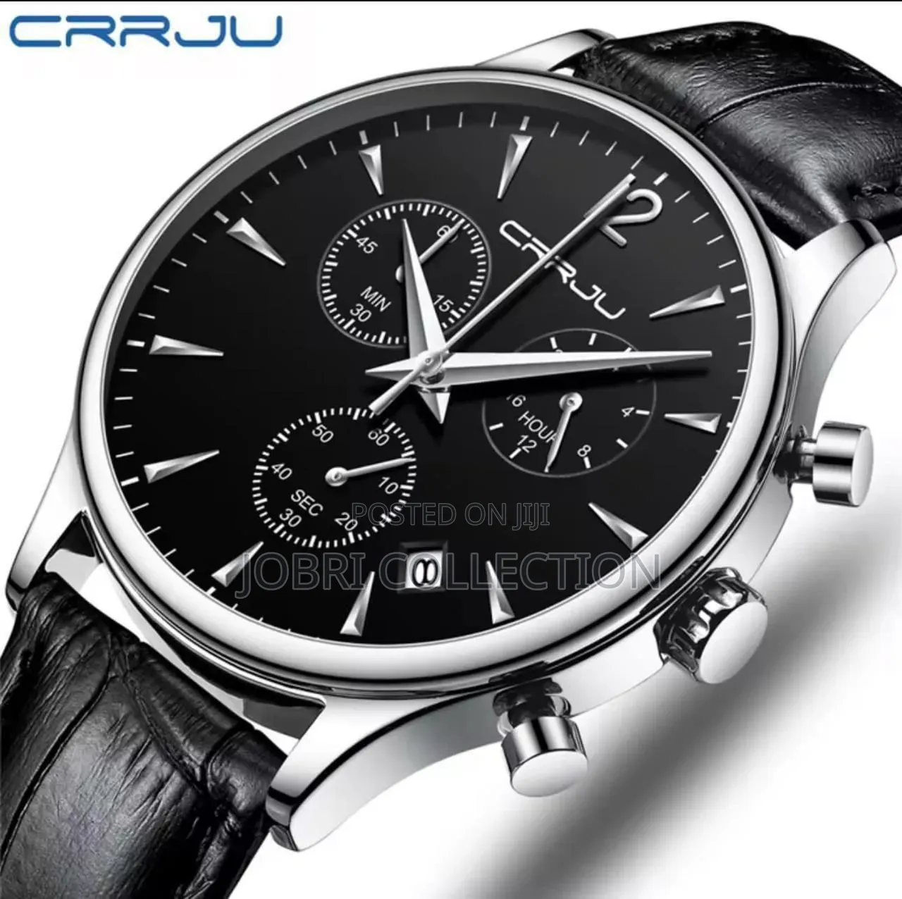 Crrju Chronograph Gents Leather Strap Watches