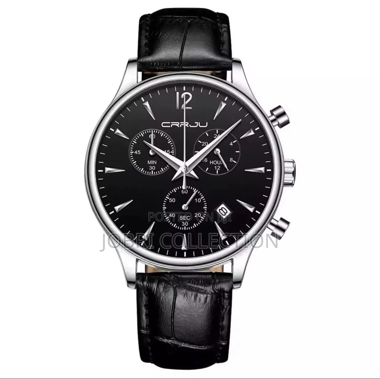 Crrju Chronograph Gents Leather Strap Watches