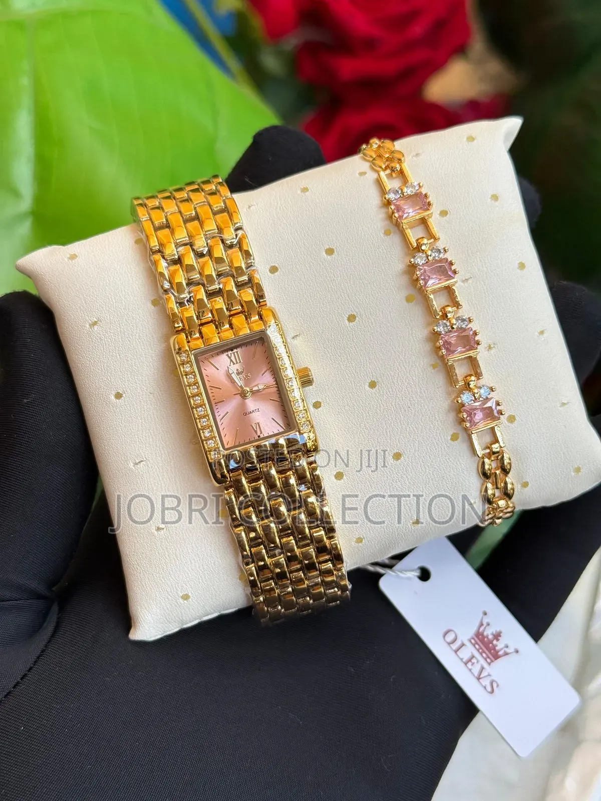 Ladies Olevs Watch X Braclet Set