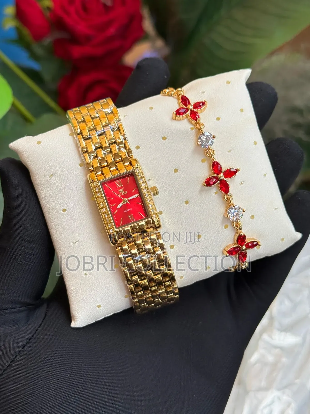 Ladies Olevs Watch X Braclet Set