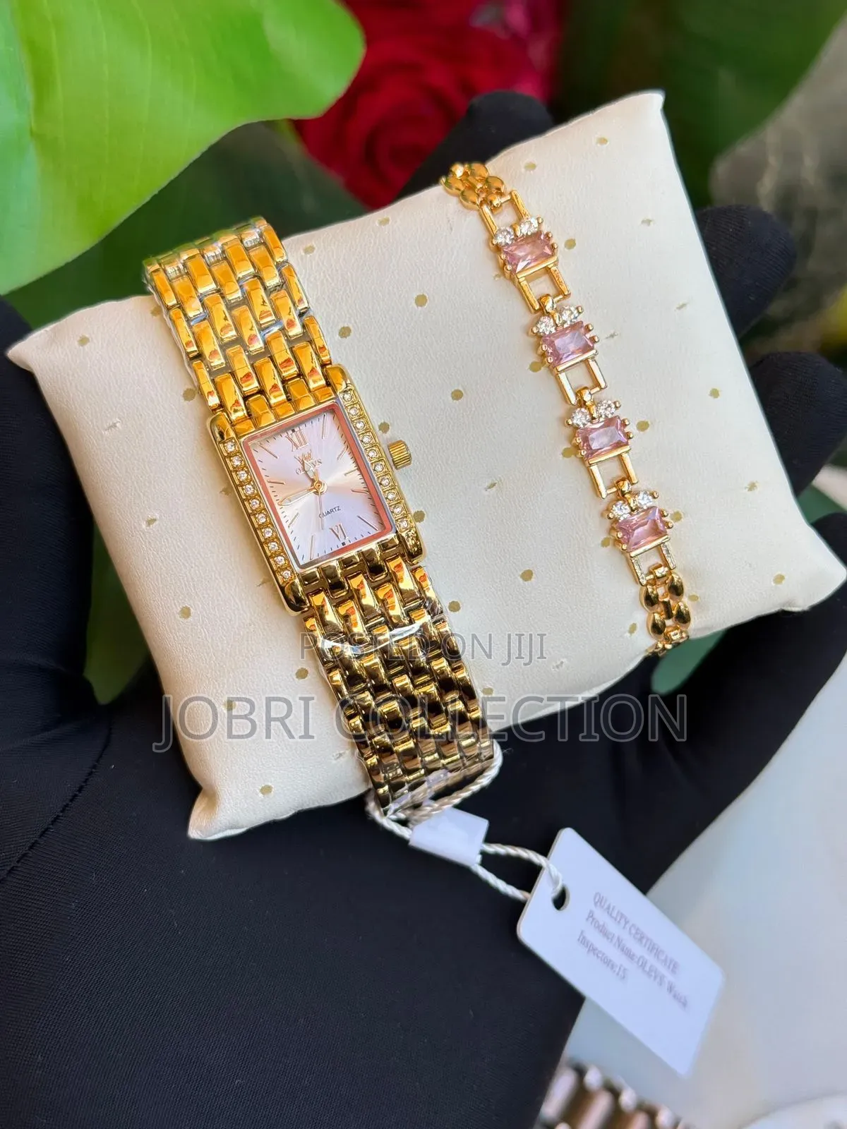 Ladies Olevs Watch X Braclet Set