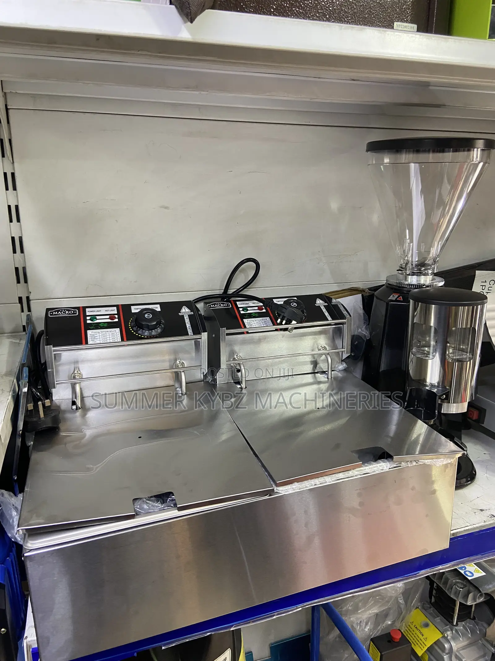 Macro Double Tank Electric Deep Fryer 12 Liters (6l + 6l).