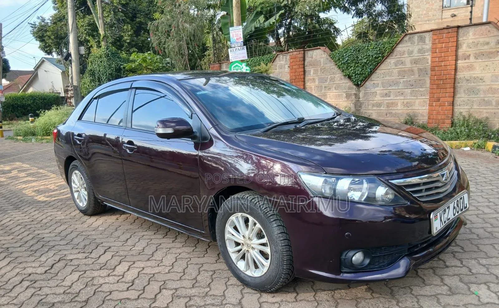 Toyota Allion 2013 Burgundy