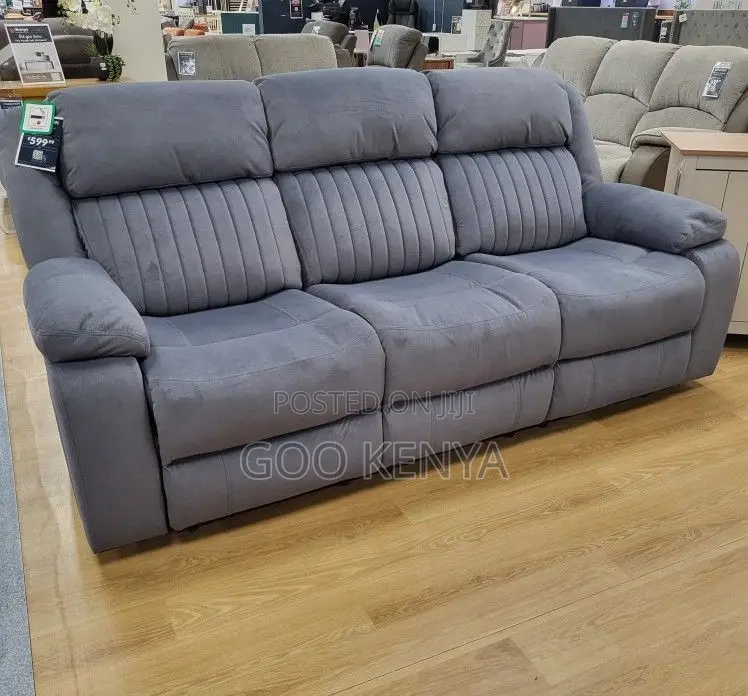 Home Sofa; 3-Seater Modern Home Theater Reclining Sofa