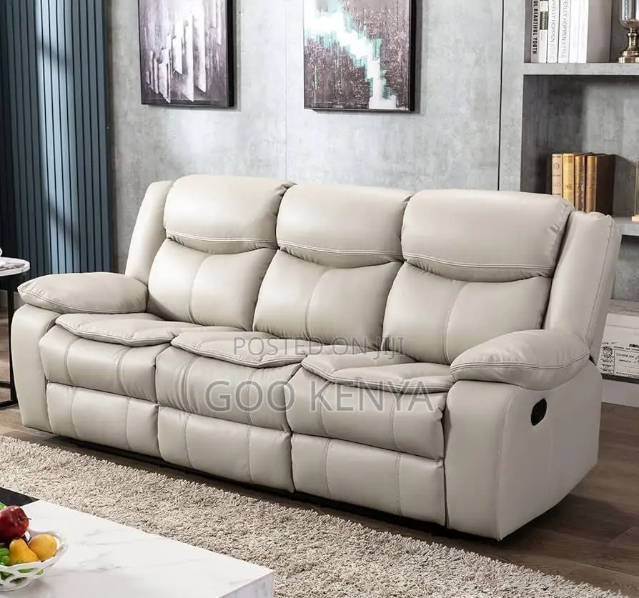 Home Sofa; 3-Seater Modern Home Theater Reclining Sofa