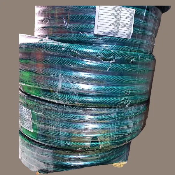 Green Braided Hose Pipes Available. -