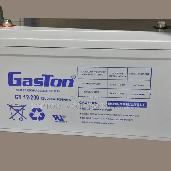 Gaston Gel Sealed Rechargeable Solar Battery Gt 200ah 12v
