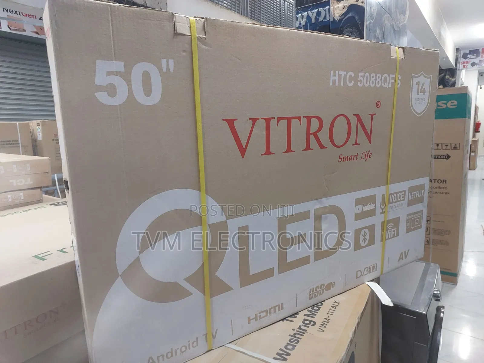 Vitron 50 Inch 5088qfs Qled FHD Smart Android Frameless With Bluetooth