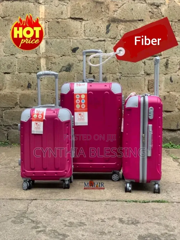 Fiber Suitcase Pink Suitcase