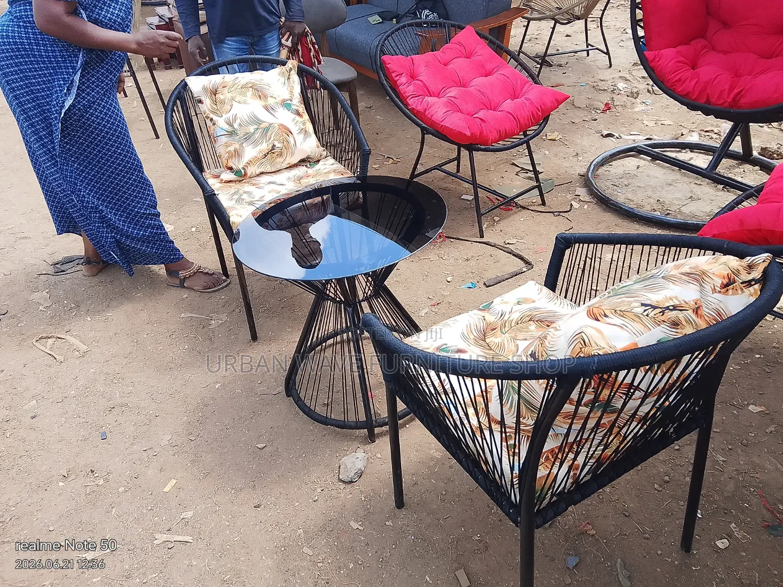 Top Glass Outdoor Set (Balcony Set Up)