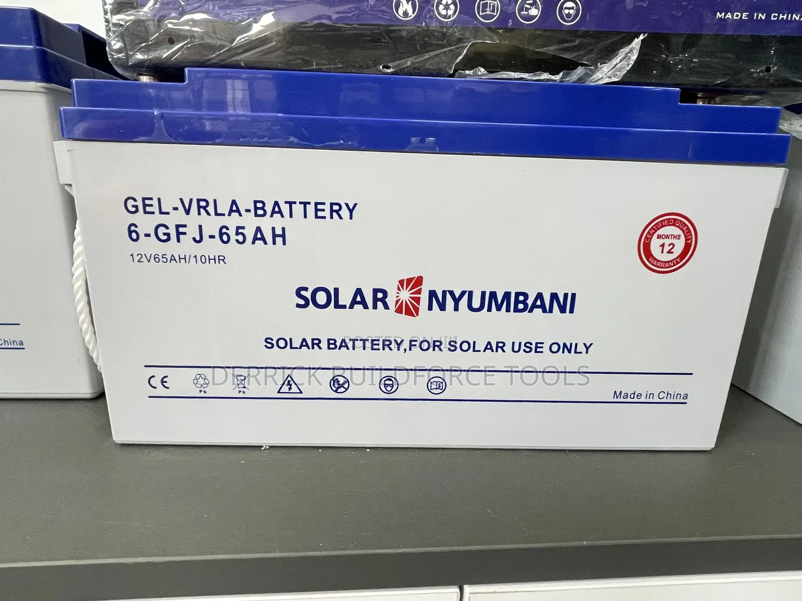 Solar Nyumbani 12v 65ah Deep Cycle Solar Battery