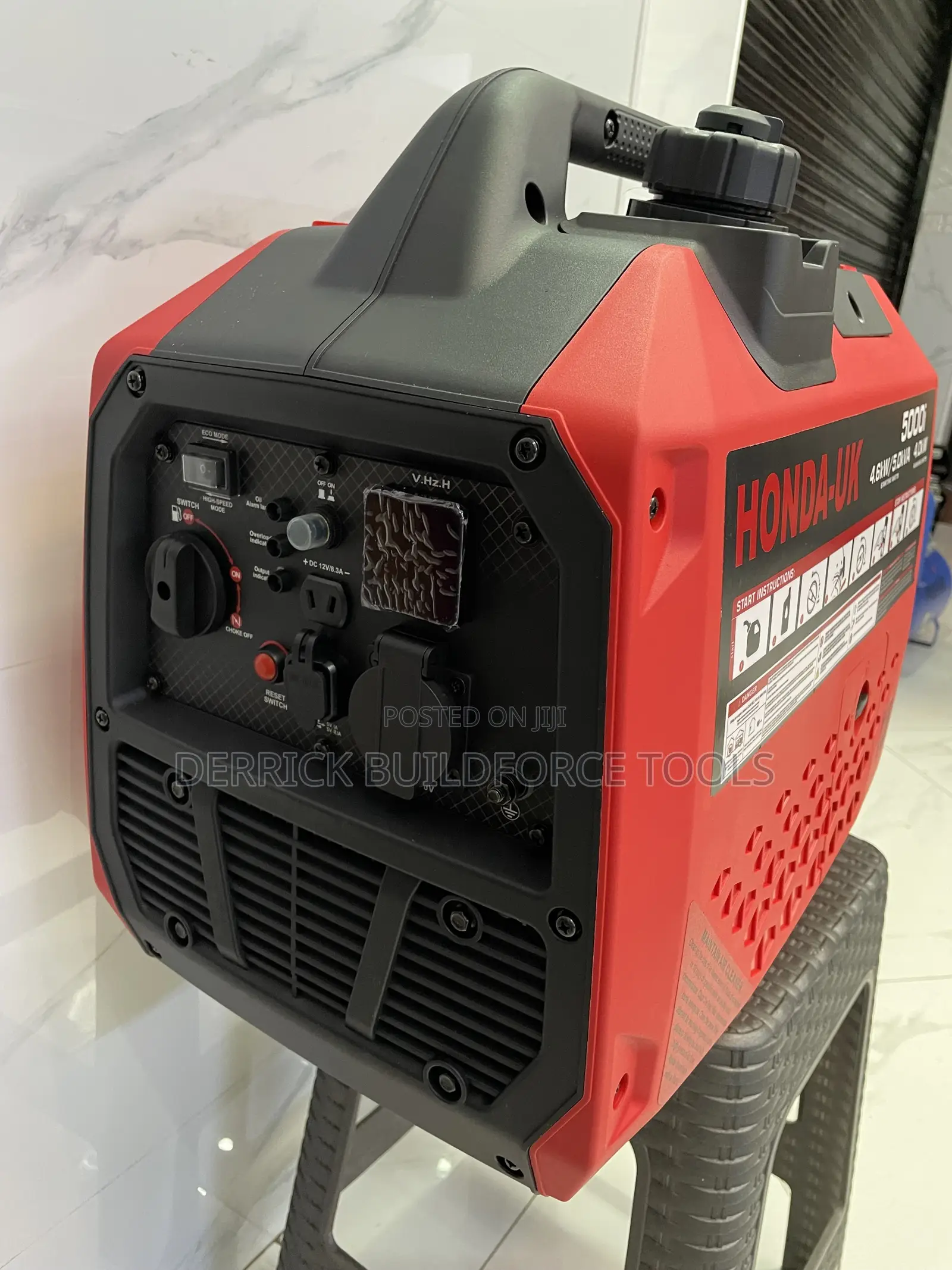 Honda-Uk 5kva 4.6kw Gasoline Driven Silent Inverter Generator