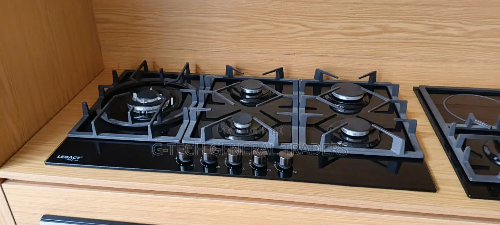 Legacy 5-Burners Built in Cooker 90cm Black Glass Hob
