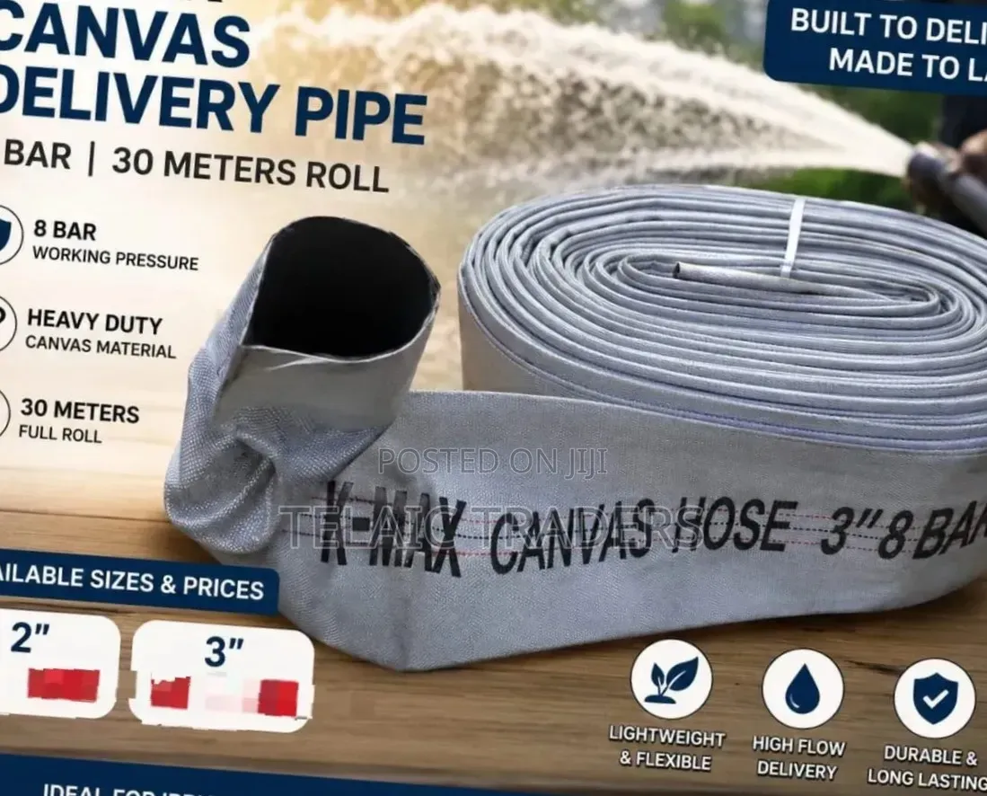 3 Inches 30 Metres Canvas Delivery Pipe