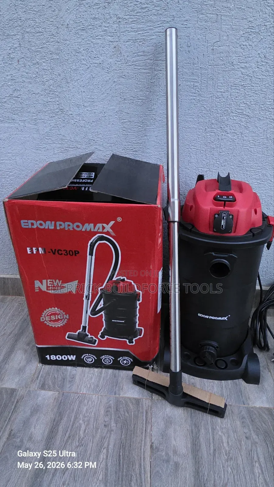 Edon 1800watts Wet Dry Vacuum Cleaner