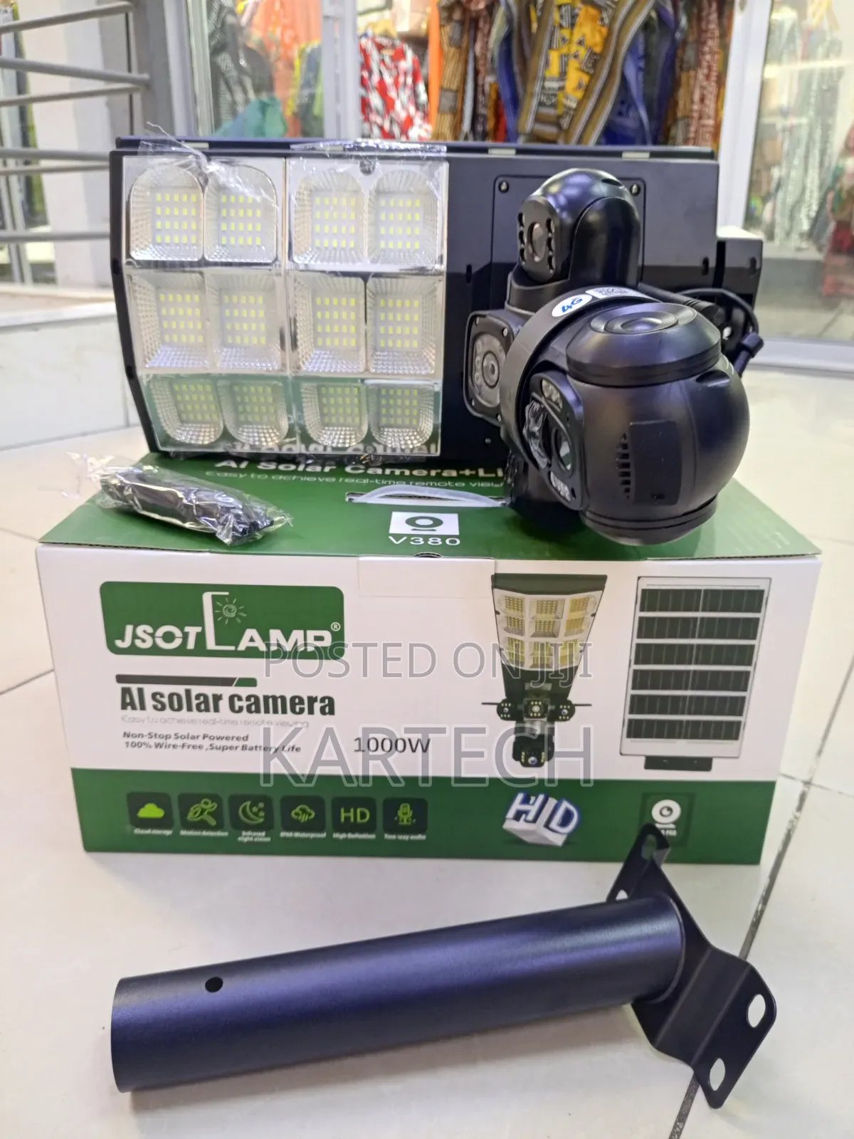 Jsotlamp 1000w 2 In 1 Ai Solar Camera Security Street Light