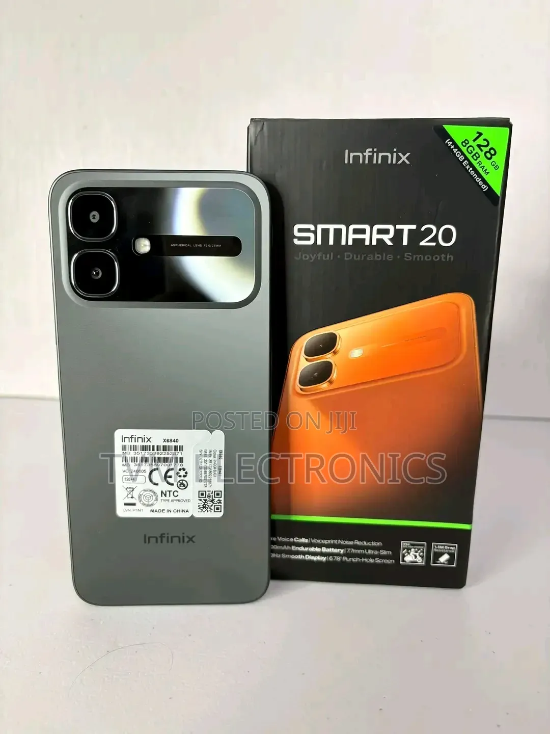 New Infinix Smart 20 128 GB Black