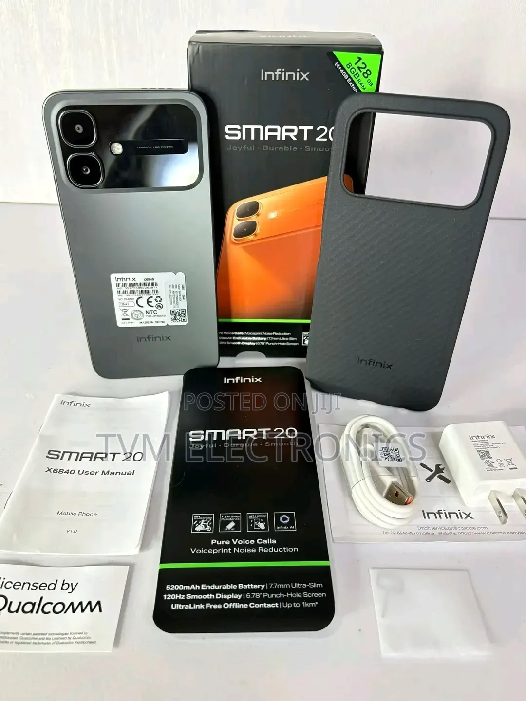 New Infinix Smart 20 128 GB Black