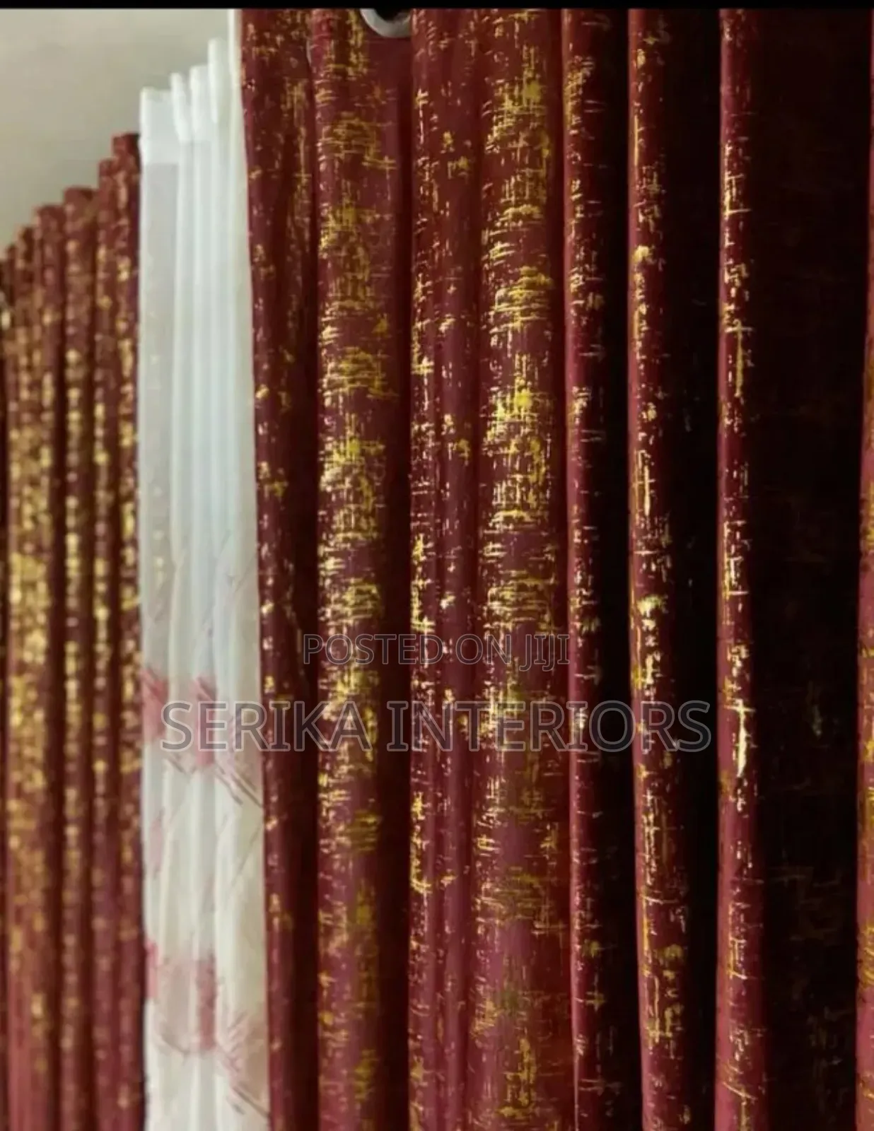 Maroon Velvet Curtains Velvet Curtains Environmental Friendly