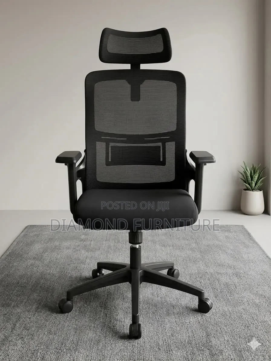 Ergonomic High Back Mesh Office Chair With Headrest Lumbar Support
