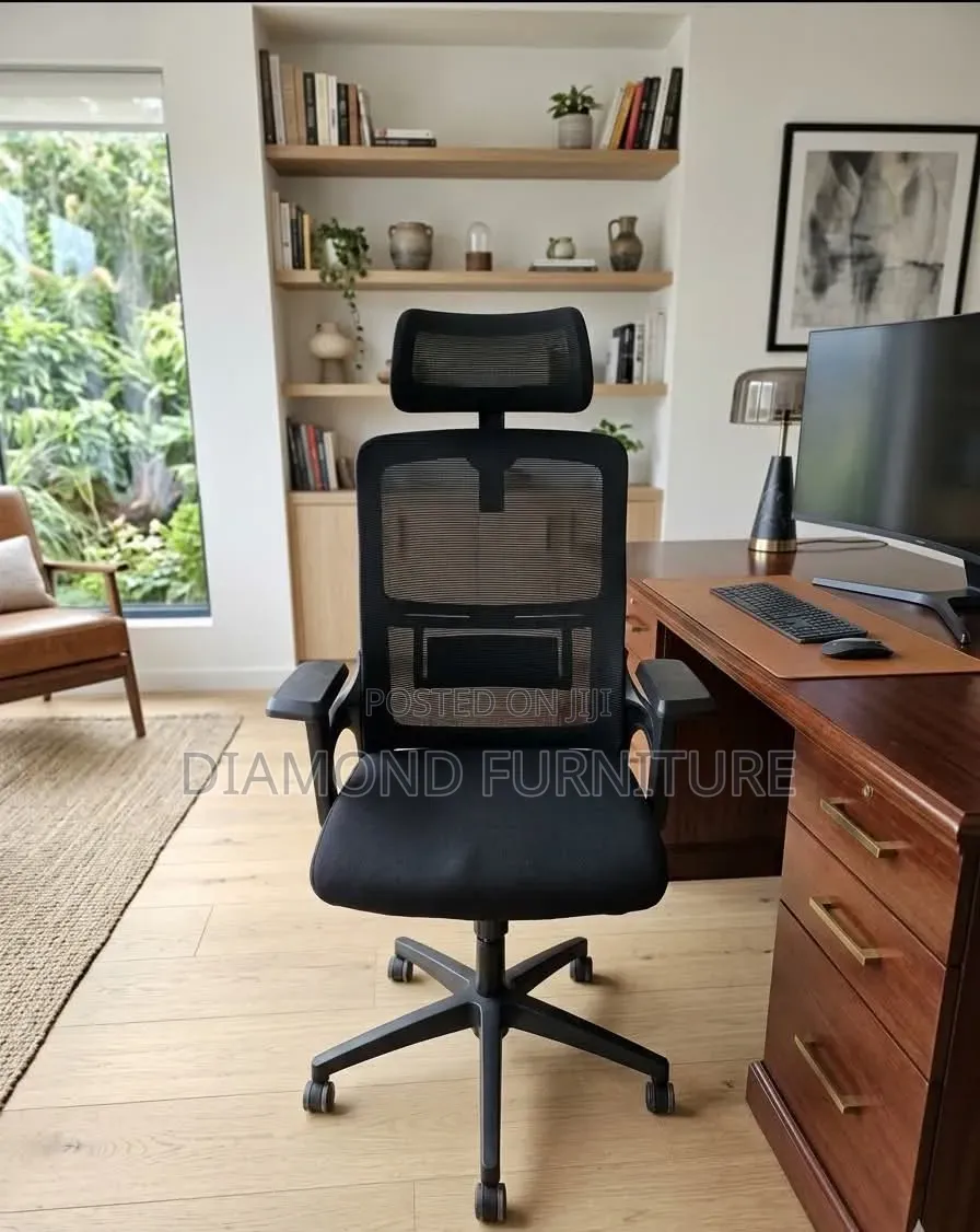 Ergonomic High Back Mesh Office Chair With Headrest Lumbar Support