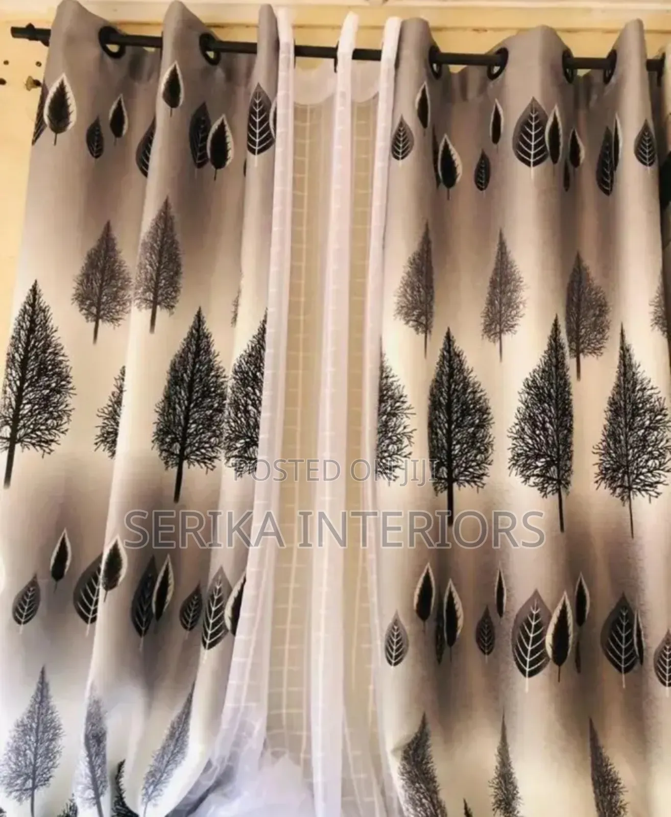 Tree Flowers Curtains Curtains Environmental Friendly Robertson's
