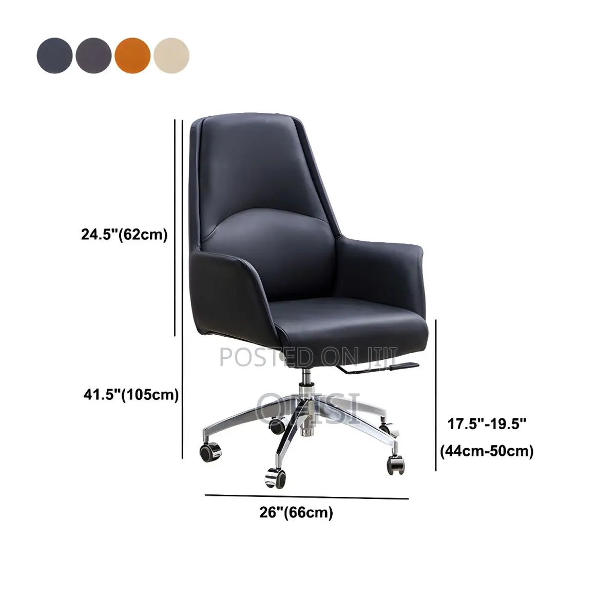 Office Chair; Executive Leather Office Chair