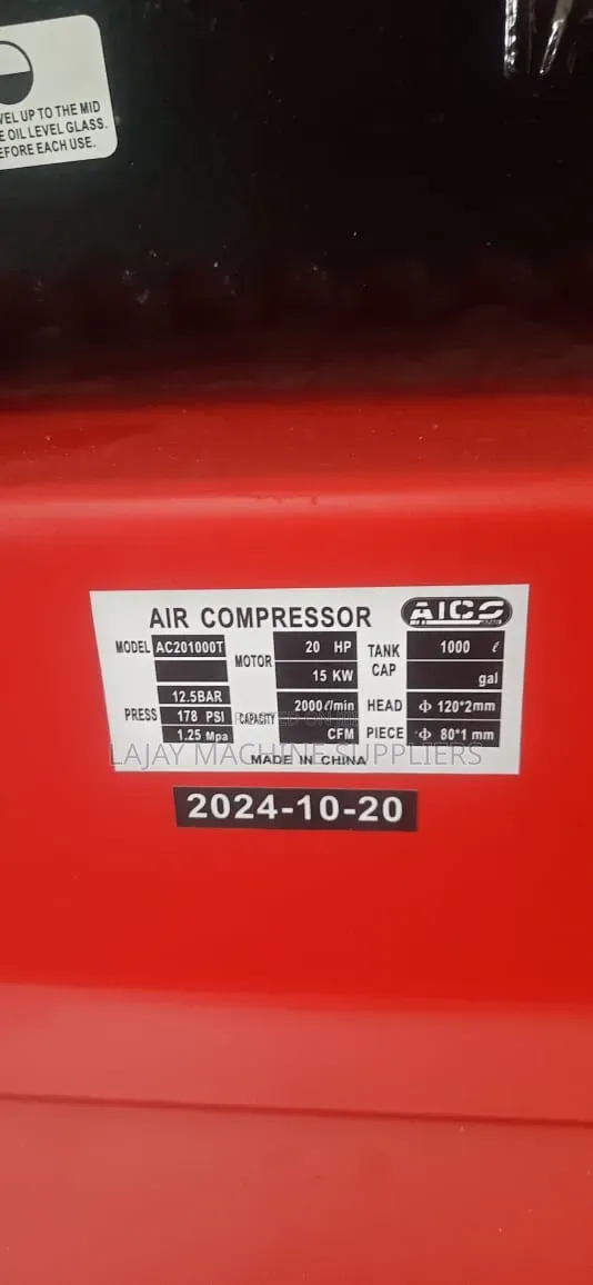 Aico Japan 1000l Industrial Air Compressor