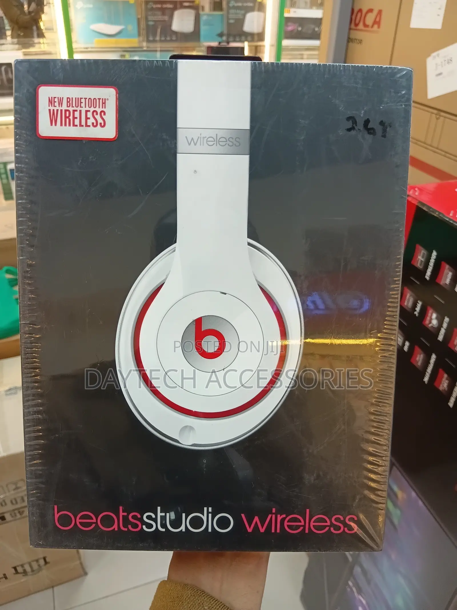 These Are Beats by Dr. Dre Studio Wireless Headphones in White.