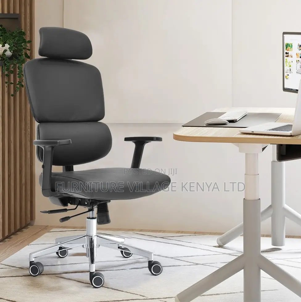 High Back Fabric Office Chair With Lumbar Support