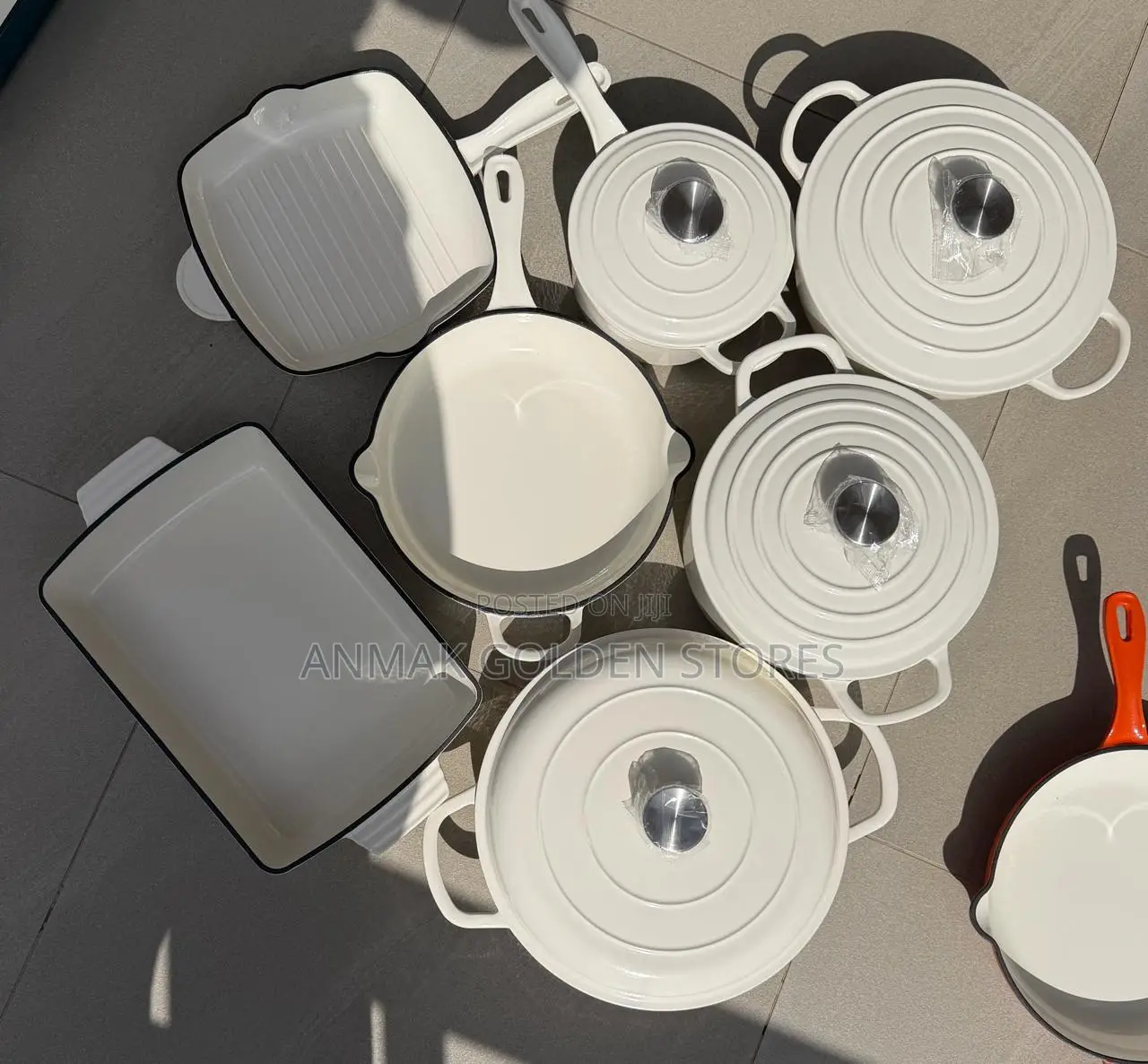 11pcs Enamel Cast Iron Cookware