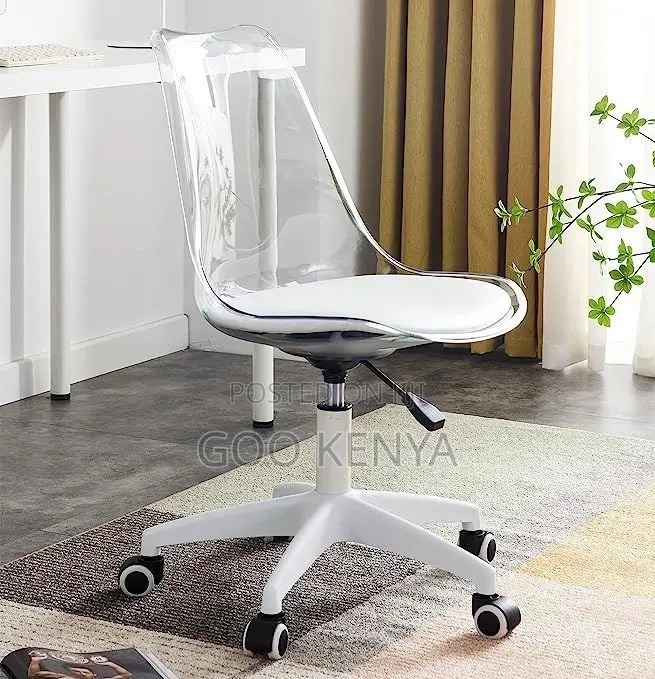 Make Up Chair; Clear Acrylic Dressing Table Chair With Soft Cushion