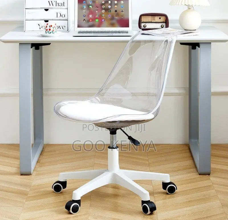 Make Up Chair; Clear Acrylic Dressing Table Chair With Soft Cushion