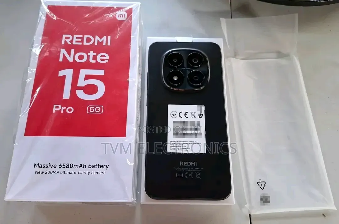 New Xiaomi Redmi Note 15 Pro+ 512 GB Black