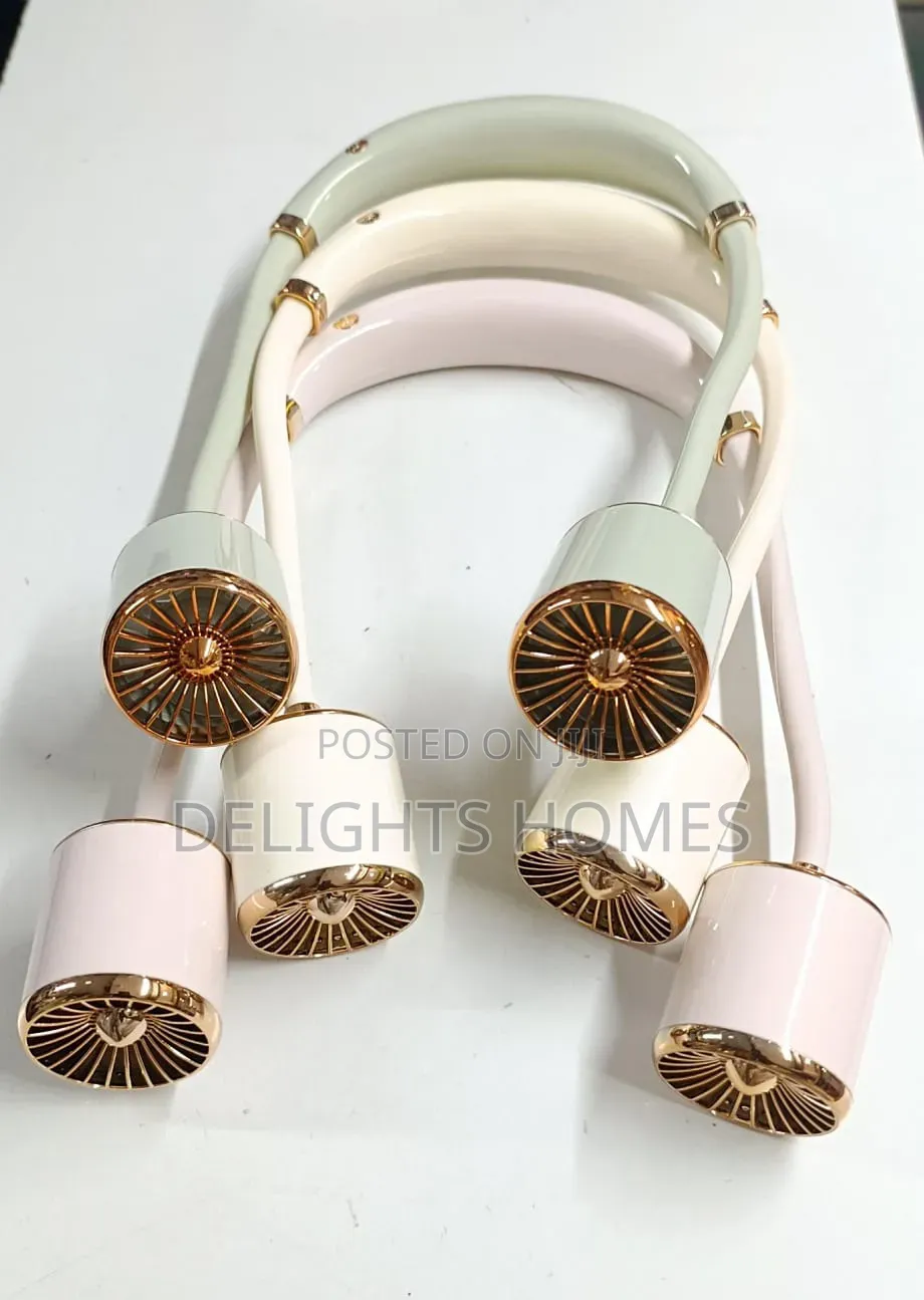 Gold Hanging Neck Small Fan_haw